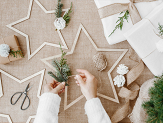 Hanging decorations Stars, mix (1 pkt / 3 pc.)