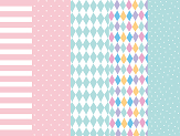 Wrapping paper, mix, 68.5x100cm (1 pkt / 50 pc.)