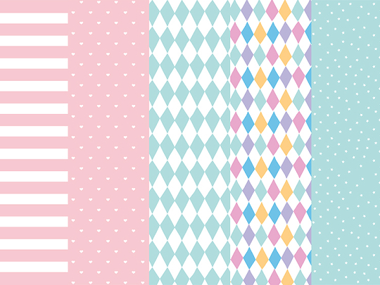 Wrapping paper, mix, 68.5x100cm (1 pkt / 50 pc.)