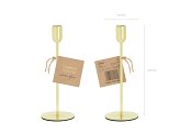 Candle holder, gold, 22cm