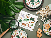 Paper plates Dinosaurs, 18x18 cm, mix (1 pkt / 6 pc.)