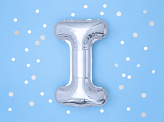 Foil Balloon Letter ''I'', 35cm, silver