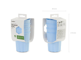 Plastic cups Frill, 220 ml, light blue (1 pkt / 4 pc.)