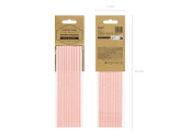 Paper Straws, light pink, 19.5cm (1 pkt / 10 pc.)