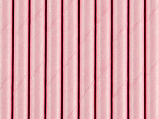 Paper Straws, light pink, 19.5cm (1 pkt / 10 pc.)