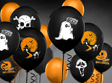 Balloons 30cm, Ghost, Pastel Black (1 pkt / 6 pc.)