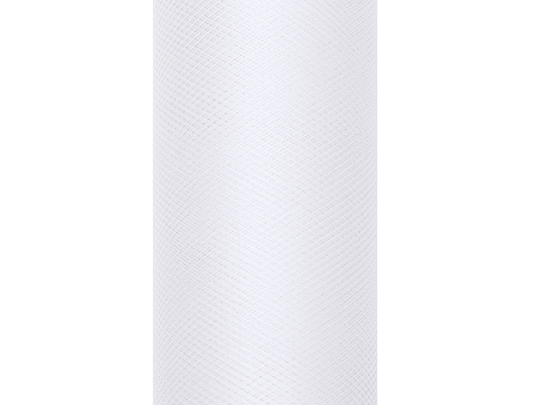 Tulle Plain, white, 0.8 x 9m