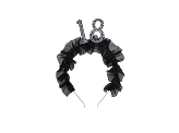 Headband ''18'' with ruffles and pearls