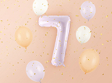 Foil Balloon Number ''7'', 72cm, purple