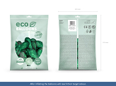 Eco Balloons 26cm metallic, green (1 pkt / 100 pc.)