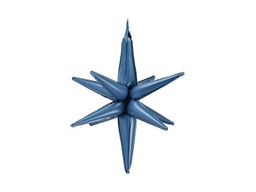 3D foil balloon Star, 70cm, navy blue