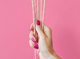 Paper straws, light pink, 19.5cm (1 pkt / 10 pc.)