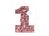 Pinata - Number 1, 28.5x40.5x8cm