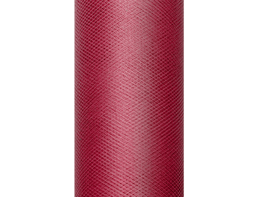 Tulle Plain, deep red, 0.15 x 9m (1 pc. / 9 lm)