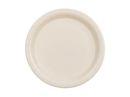 Paper Plates, beige, 23 cm