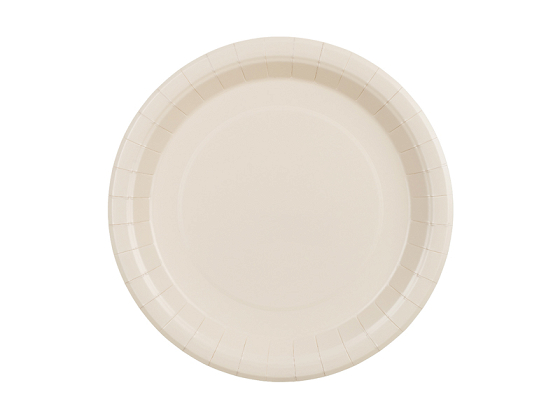 Paper Plates, beige, 23 cm (1 pkt / 6 pc.)
