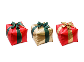 Foil Balloons Gift Boxes, 34 x 36 cm, mix (1 pkt / 3 pc.)