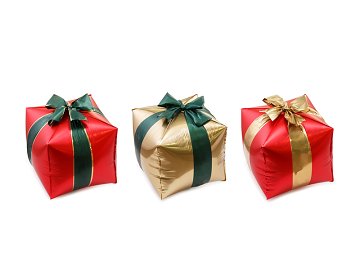 Foil Balloons Gift Boxes, 34 x 36 cm, mix (1 pkt / 3 pc.)