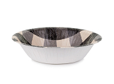 Checkered paper bowls, mix, 17x4.5 cm (1 pkt / 6 pc.)