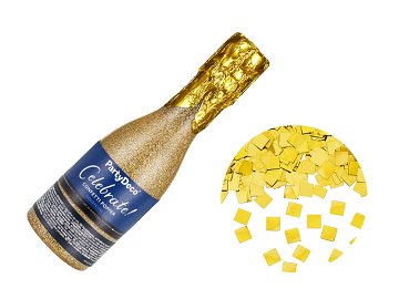 Champagne Confetti Cannon, Gold, 20.5cm