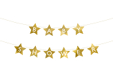 Banner Baby shower, 290x16.5 cm, gold