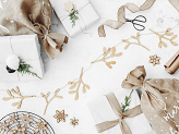 Wooden garland Mistletoe, 127cm