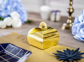 Boxes, gold, 6x6x5.5cm (1 pkt / 10 pc.)