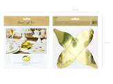 Boxes, gold, 6x6x5.5cm (1 pkt / 10 pc.)