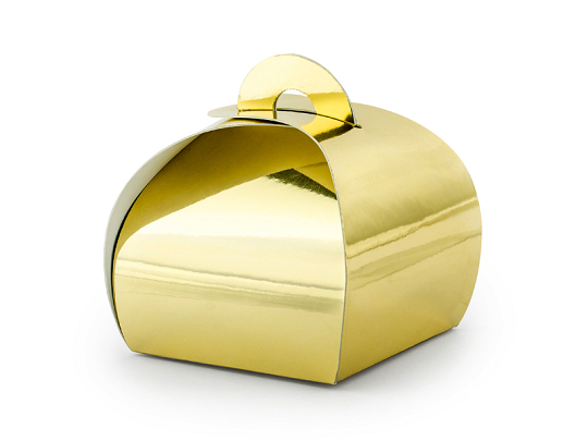Boxes, gold, 6x6x5.5cm (1 pkt / 10 pc.)