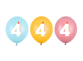 Balloons 30 cm, 4, mix (1 pkt / 50 pc.)