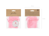 Organza pouches, pink, 10cm (1 pkt / 10 pc.)