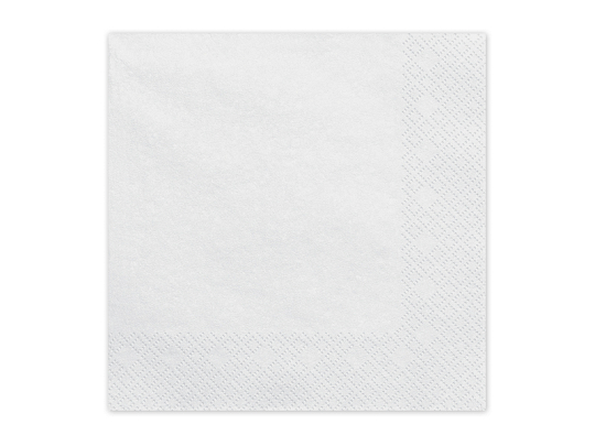 Paper Napkins, white, 33x33 cm (1 pkt / 20 pc.)
