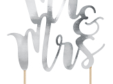 Cake topper Mr&Mrs, 25.5cm