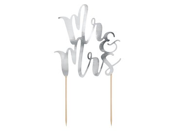 Cake topper Mr&Mrs, 25.5cm