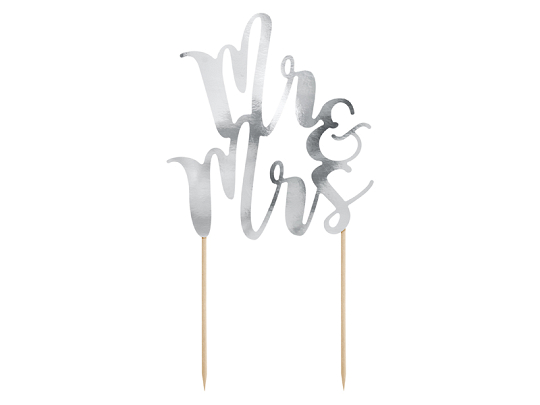 Cake topper Mr&Mrs, 25.5cm