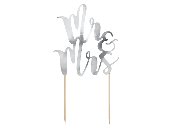 Cake topper Mr&Mrs, 25.5cm