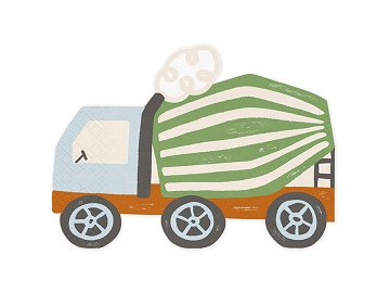 Napkins Concrete mixer, 16x13 cm, mix (1 pkt / 20 pc.)