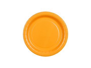 Paper Plates, light orange, 18 cm (1 pkt / 6 pc.)