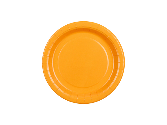 Paper Plates, light orange, 18 cm (1 pkt / 6 pc.)