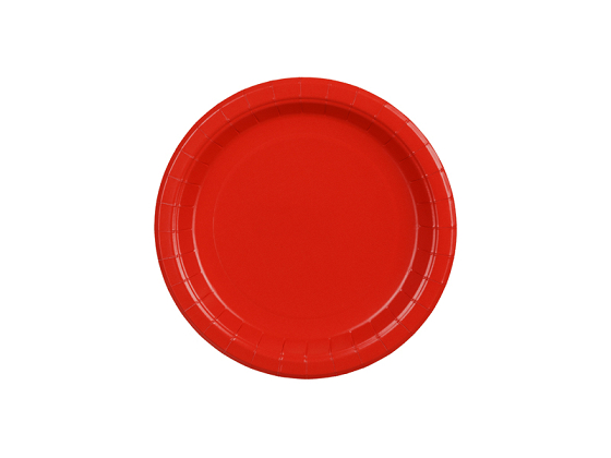Paper Plates, red, 18 cm (1 pkt / 6 pc.)