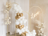 Balloon garland - white and gold, 200cm (1 pkt / 60 pc.)