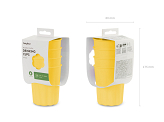 Plastic cups Frill, 220 ml, yellow (1 pkt / 4 pc.)