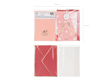 Card with enamel pin Bride Team, 10.5x15 cm