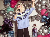 80s wig, long hair, blonde
