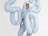 Wig, long hair, silver