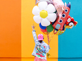 Foil balloon Rocket, 44x115cm, mix