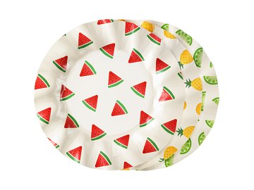 Plates Fruits, 20.5 cm, mix (1 pkt / 6 pc.)