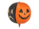 Foil balloon Scary pumpkins, 50 cm, orange-black