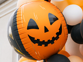 Foil balloon Scary pumpkins, 50 cm, orange-black