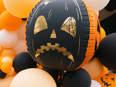 Foil balloon Scary pumpkins, 50 cm, orange-black